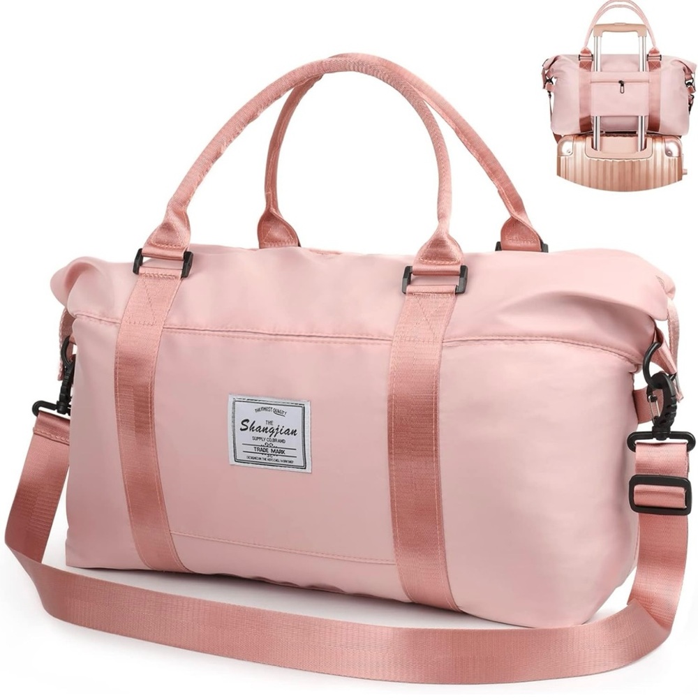Pretty Pink Duffle Bag Gym Bag - Travel Weekender Luggage Bags